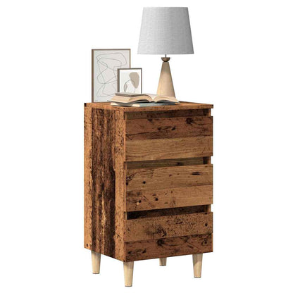 vidaXL Nachttisch Altholz-Optik 40x35x69 cm Holzwerkstoff