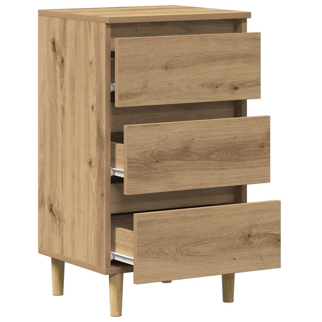 vidaXL Nachttisch Artisan-Eiche 40x35x69 cm Holzwerkstoff