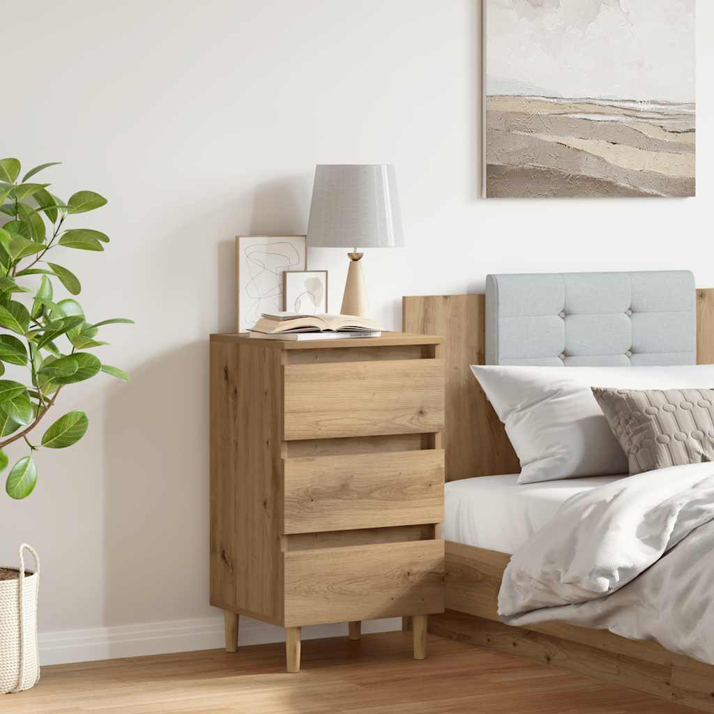 vidaXL Nachttisch Artisan-Eiche 40x35x69 cm Holzwerkstoff