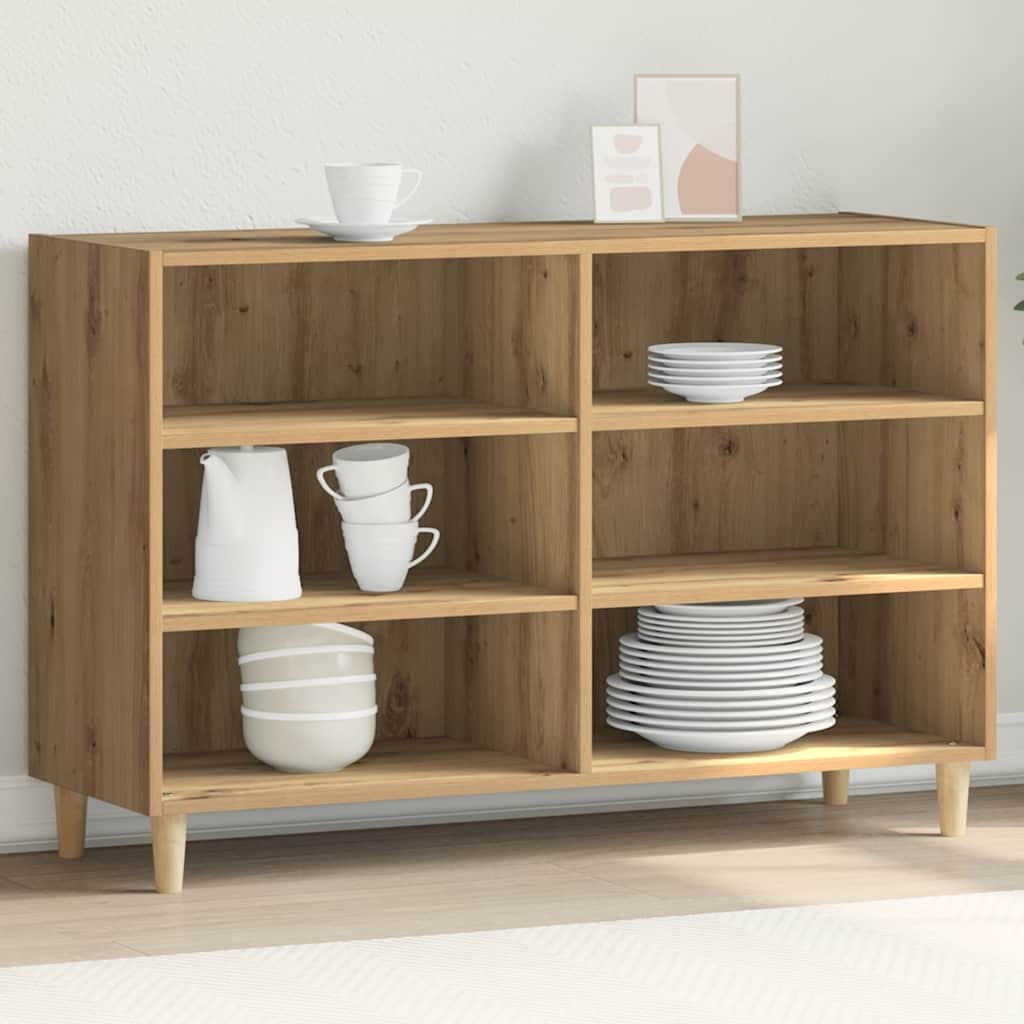 vidaXL Sideboard Artisan-Eiche 103,5x35x70 cm Holzwerkstoff