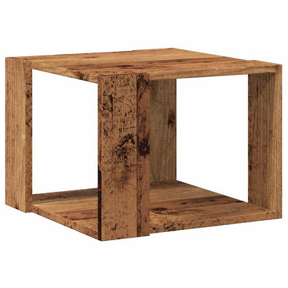 Couchtisch Altholz-Optik 40x40x30 cm Holzwerkstoff