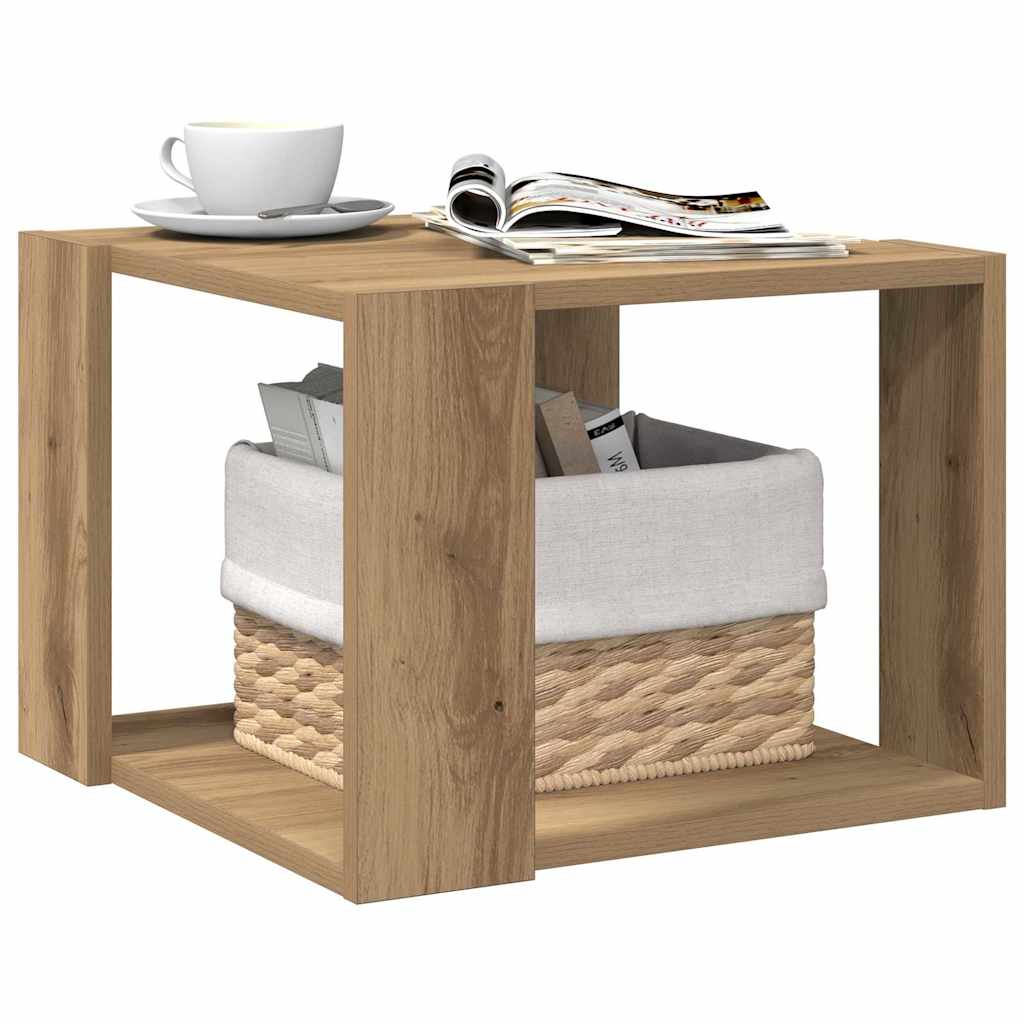 vidaXL Couchtisch Artisan-Eiche 40x40x30 cm Holzwerkstoff