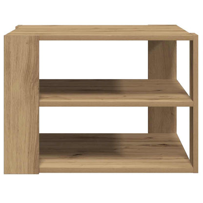 vidaXL Table basse chêne artisan 58x58x40 cm bois d'ingénierie