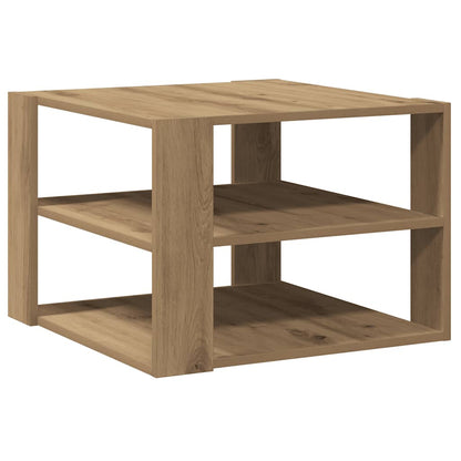 vidaXL Table basse chêne artisan 58x58x40 cm bois d'ingénierie