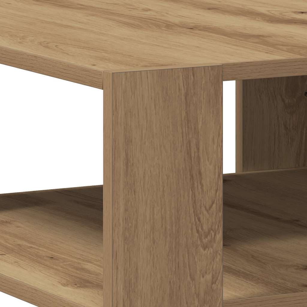 vidaXL Table basse chêne artisan 58x58x40 cm bois d'ingénierie