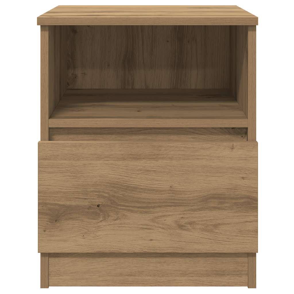 vidaXL Nachttische 2 Stk. Artisan-Eiche 40x40x50 cm Holzwerkstoff