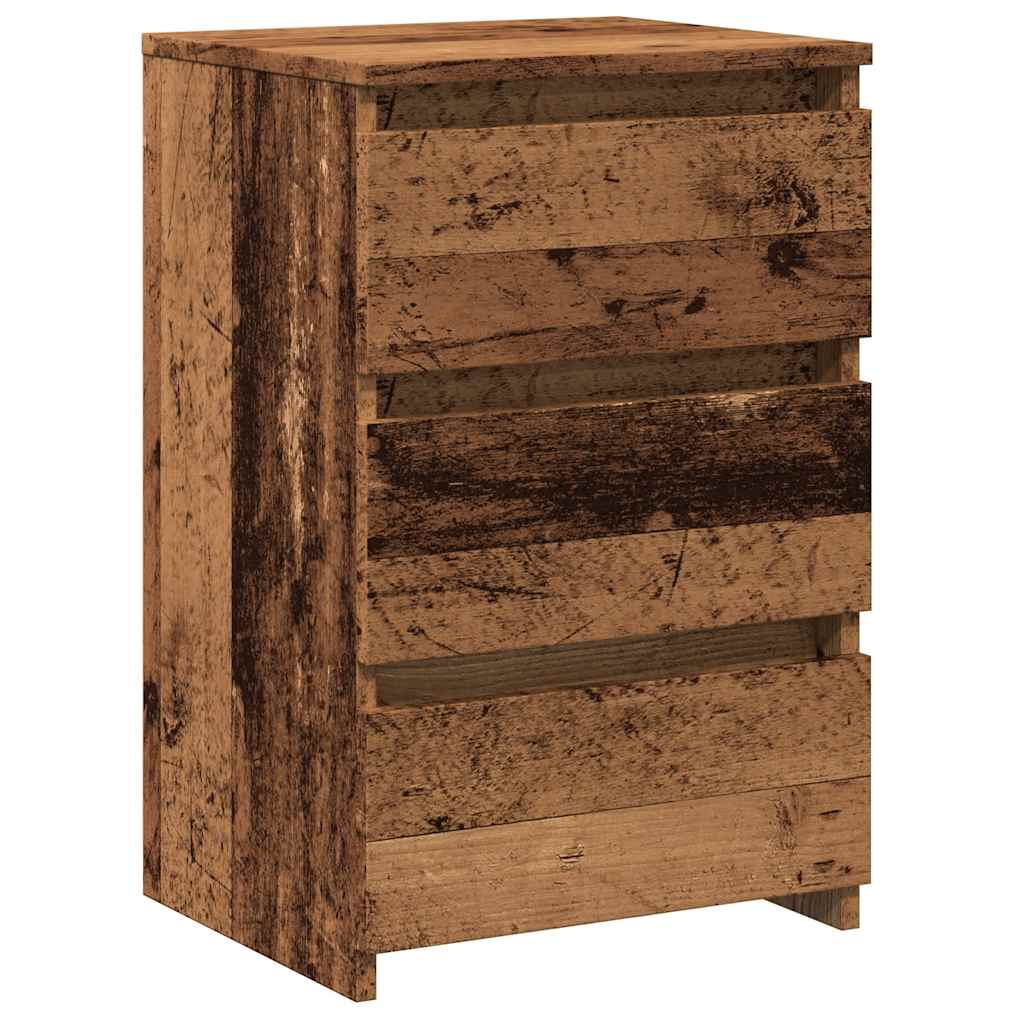 vidaXL Nachttisch Altholz-Optik 40x35x62,5 cm Holzwerkstoff