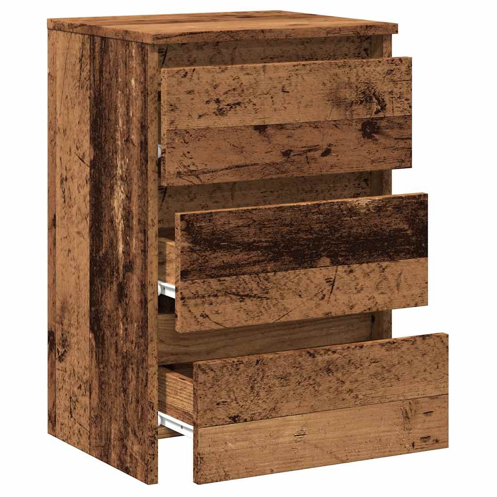 vidaXL Nachttisch Altholz-Optik 40x35x62,5 cm Holzwerkstoff