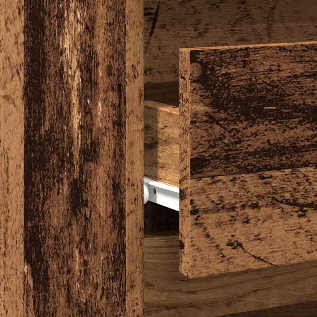 vidaXL Nachttisch Altholz-Optik 40x35x62,5 cm Holzwerkstoff