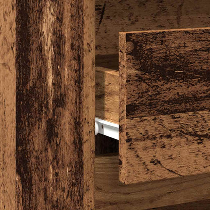 vidaXL Nachttisch Altholz-Optik 40x35x62,5 cm Holzwerkstoff