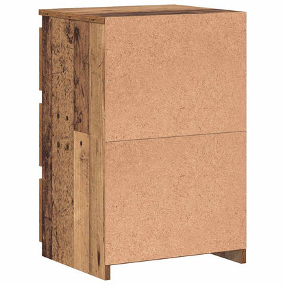 Nachttische 2 Stk. Altholz-Optik 40x35x62,5 cm Holzwerkstoff