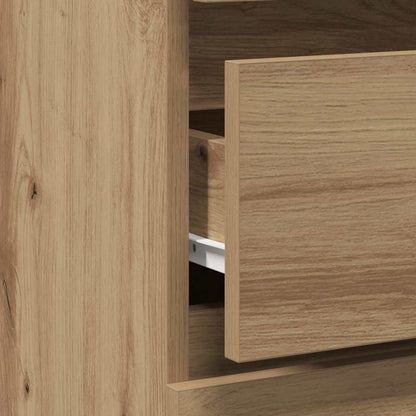 vidaXL Nachttisch Artisan-Eiche 40x35x62,5 cm Holzwerkstoff