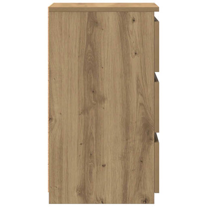 vidaXL Nachttische 2 Stk. Artisan-Eiche 40x35x62,5 cm Holzwerkstoff