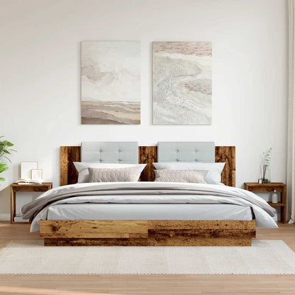 vidaXL Nachttische 2 Stk. Altholz-Optik 40x30x40 cm Holzwerkstoff