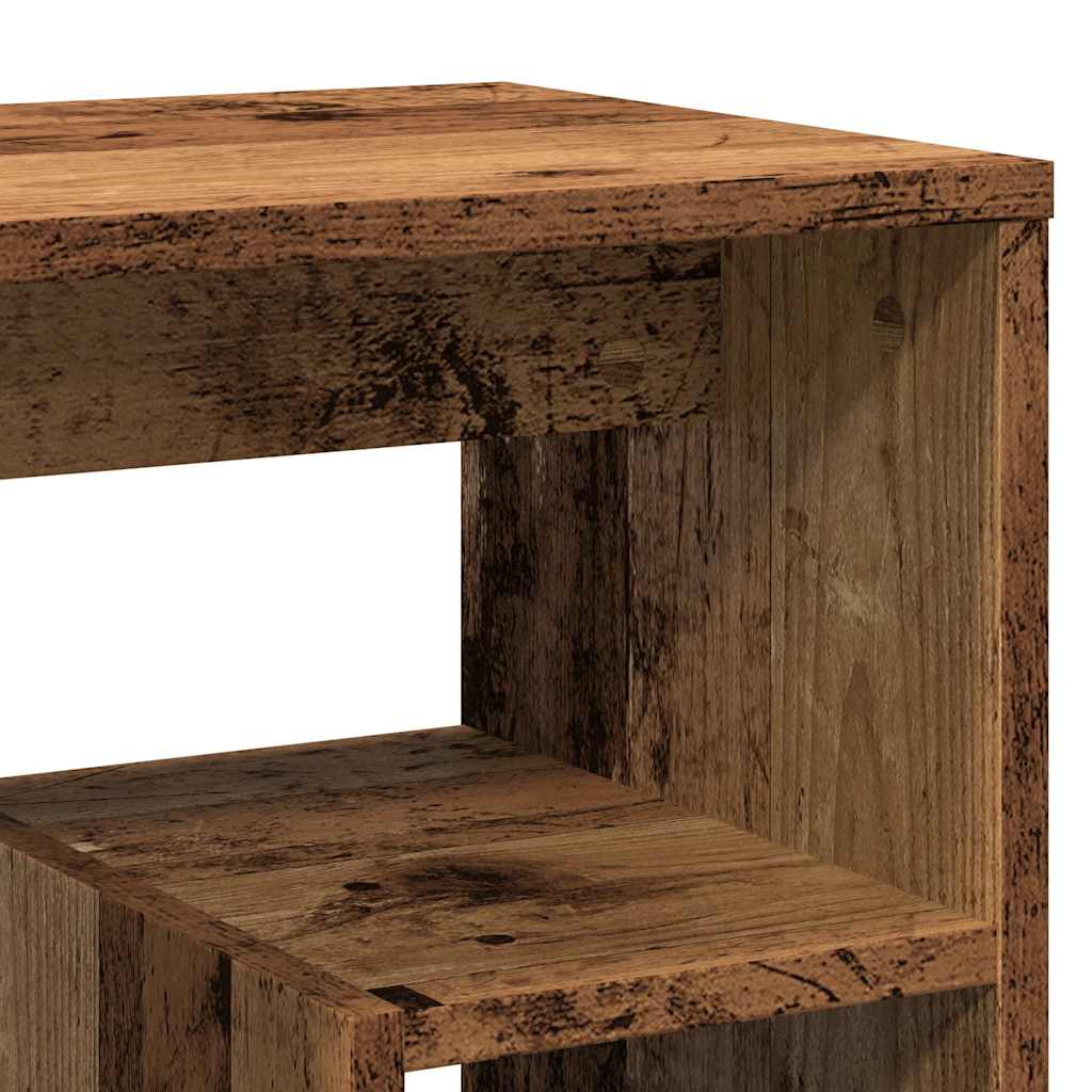 vidaXL Nachttische 2 Stk. Altholz-Optik 40x30x40 cm Holzwerkstoff
