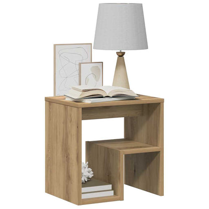 vidaXL Nachttische 2 Stk. Artisan-Eiche 40x30x40 cm Holzwerkstoff