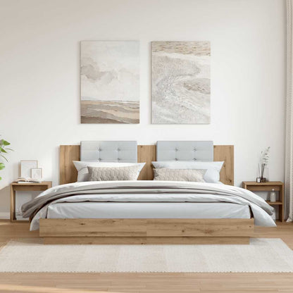 vidaXL Nachttische 2 Stk. Artisan-Eiche 40x30x40 cm Holzwerkstoff