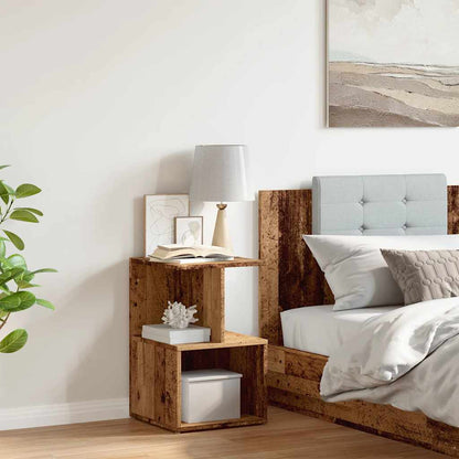 vidaXL Nachttisch Altholz-Optik 35x35x55 cm Holzwerkstoff