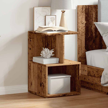 vidaXL Nachttisch Altholz-Optik 35x35x55 cm Holzwerkstoff