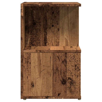 vidaXL Nachttische 2 Stk. Altholz-Optik 35x35x55 cm Holzwerkstoff