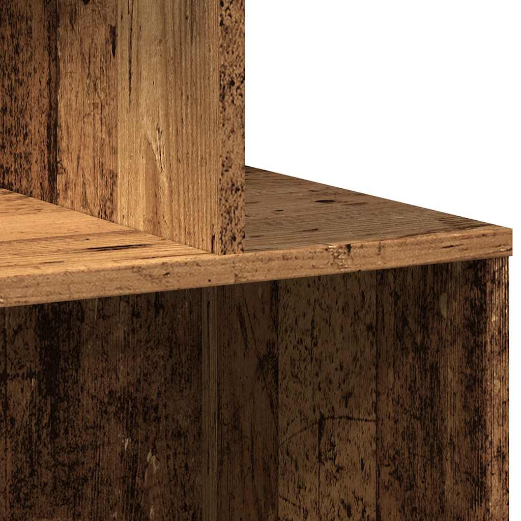 vidaXL Nachttische 2 Stk. Altholz-Optik 35x35x55 cm Holzwerkstoff