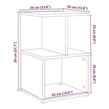 vidaXL Nachttisch Artisan-Eiche 35x35x55 cm Holzwerkstoff