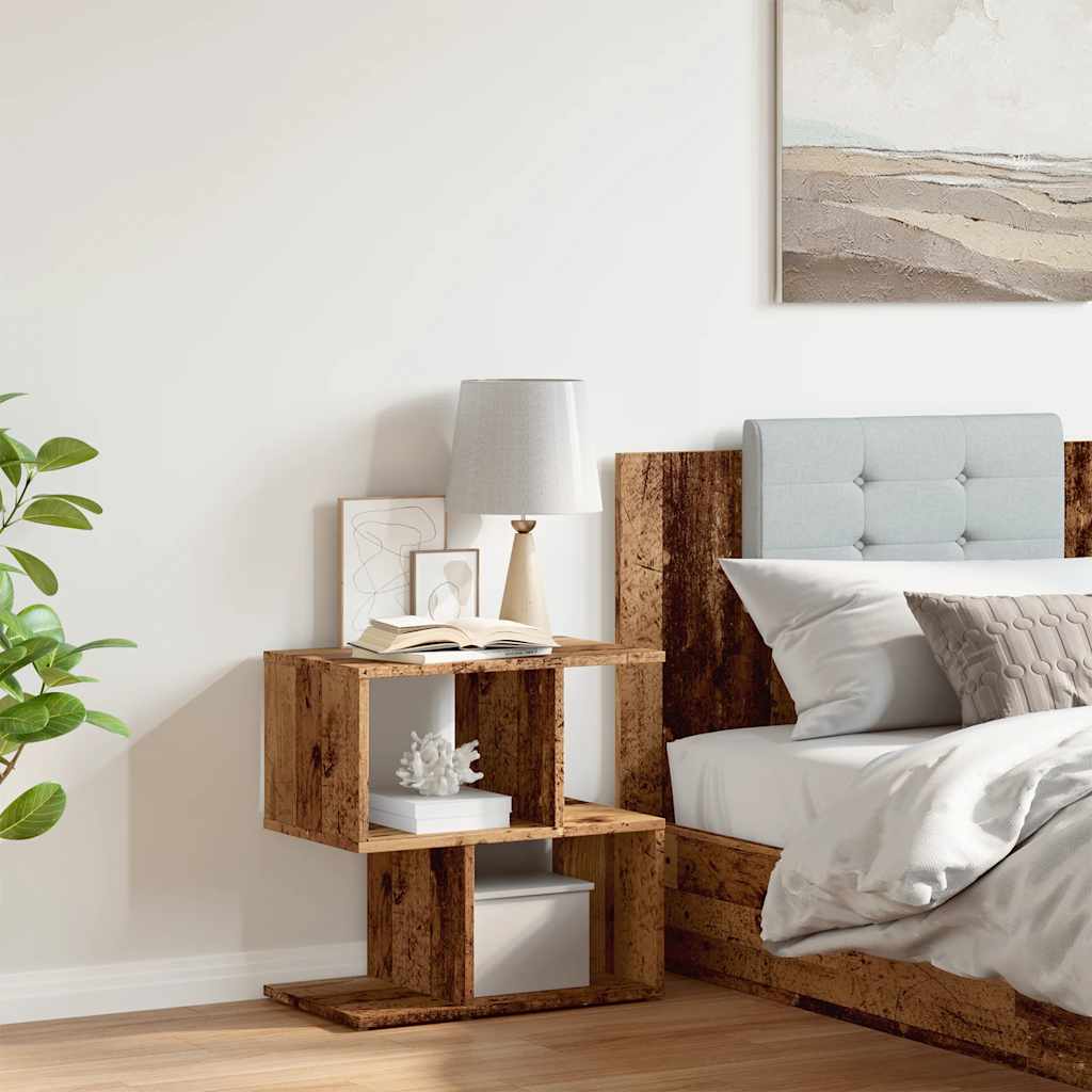 vidaXL Nachttisch Altholz-Optik 50x30x51,5 cm Holzwerkstoff
