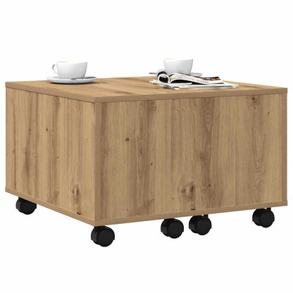 vidaXL Table basse chêne artisan 60x60x38 cm bois d'ingénierie