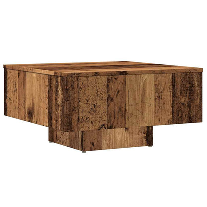 vidaXL Table basse aspect bois de récupération 60x60x31,5 cm bois d'ingénierie