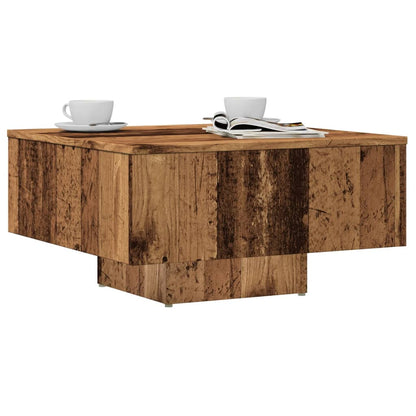 vidaXL Table basse aspect bois de récupération 60x60x31,5 cm bois d'ingénierie