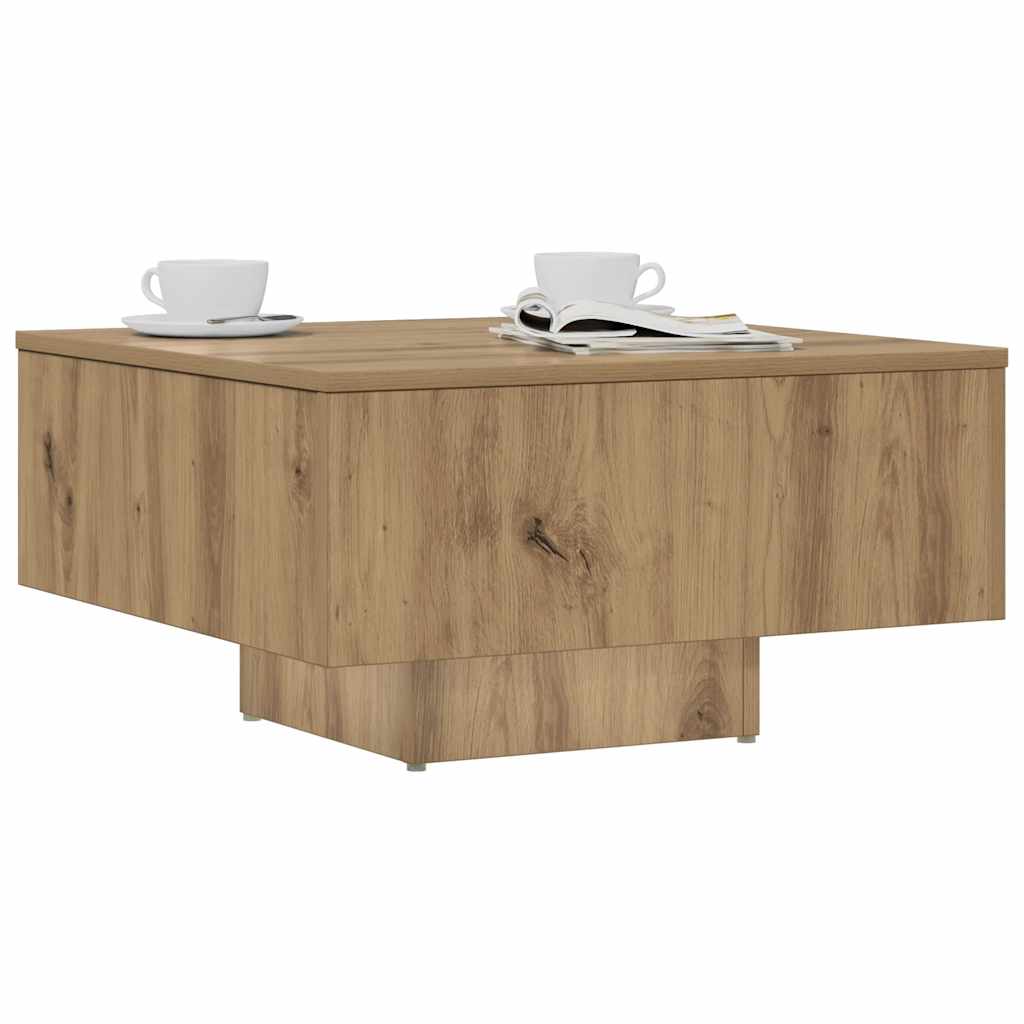 vidaXL Couchtisch Artisan-Eiche 60x60x31,5 cm Holzwerkstoff