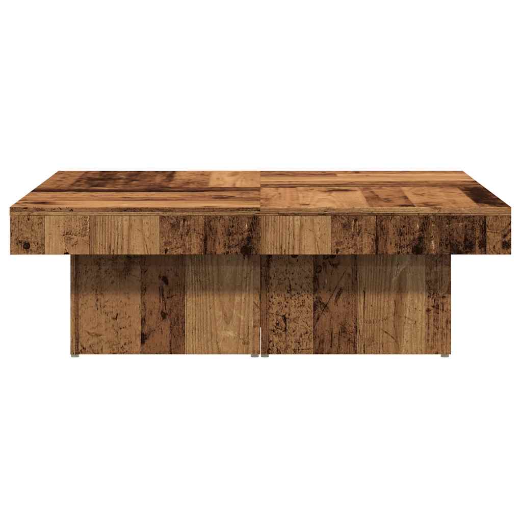 vidaXL Table basse aspect bois de récupération 90x90x28 cm Bois d'ingénierie
