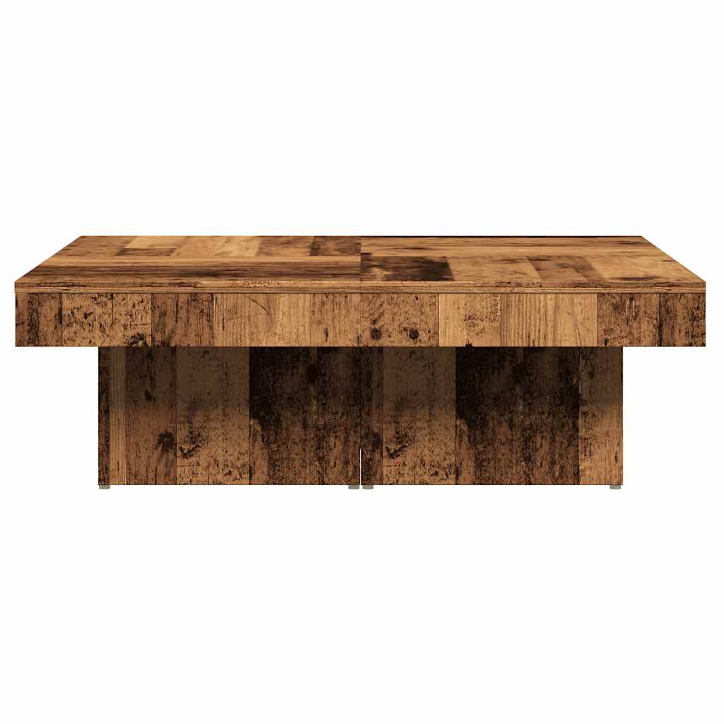 vidaXL Table basse aspect bois de récupération 90x90x28 cm Bois d'ingénierie