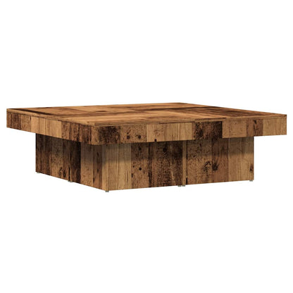 vidaXL Table basse aspect bois de récupération 90x90x28 cm Bois d'ingénierie