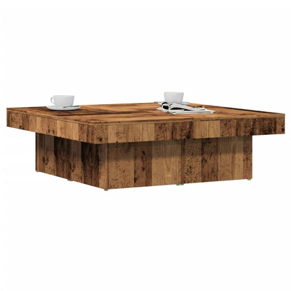 vidaXL Table basse aspect bois de récupération 90x90x28 cm Bois d'ingénierie