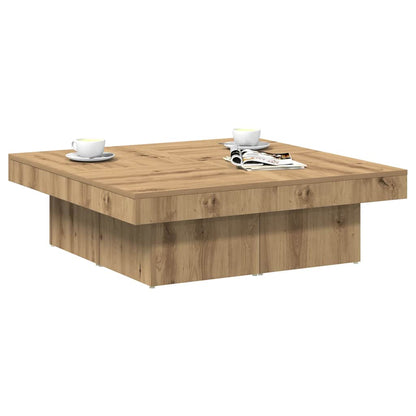 vidaXL Couchtisch Artisan-Eiche 90x90x28 cm Holzwerkstoff