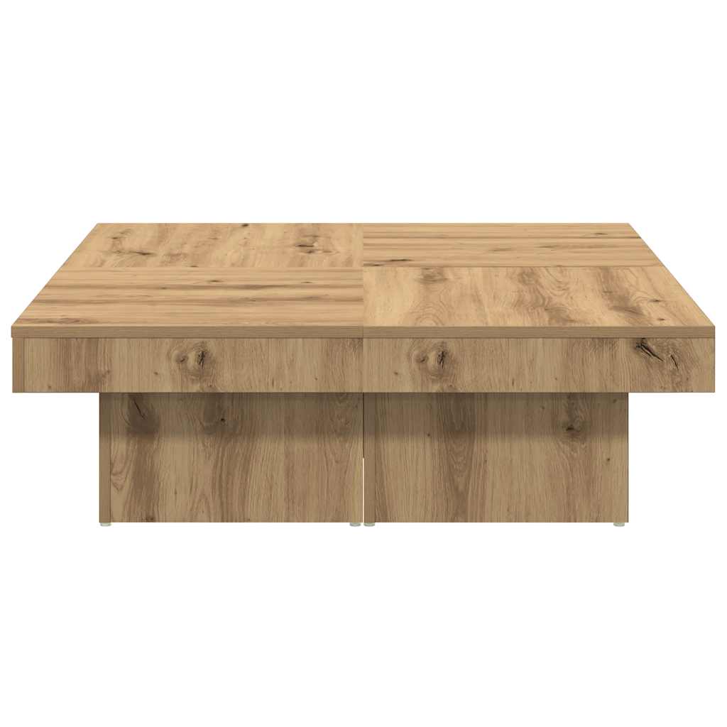 vidaXL Couchtisch Artisan-Eiche 90x90x28 cm Holzwerkstoff