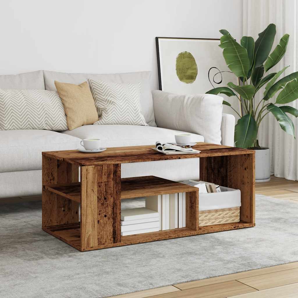 vidaXL Couchtisch Altholz-Optik 100x50x40 cm Holzwerkstoff