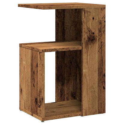 vidaXL Table d'appoint aspect bois recyclé 36x30x56 cm Bois d'ingénierie