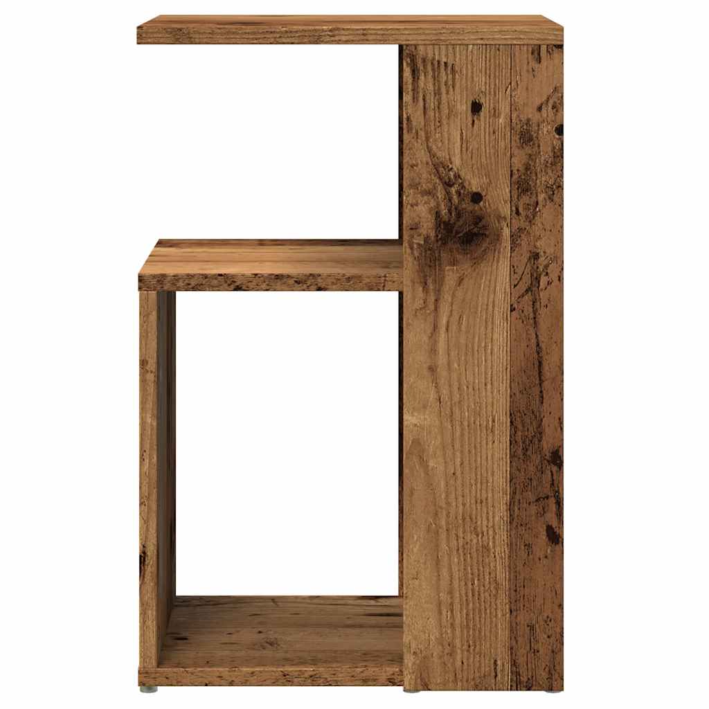 vidaXL Table d'appoint aspect bois recyclé 36x30x56 cm Bois d'ingénierie
