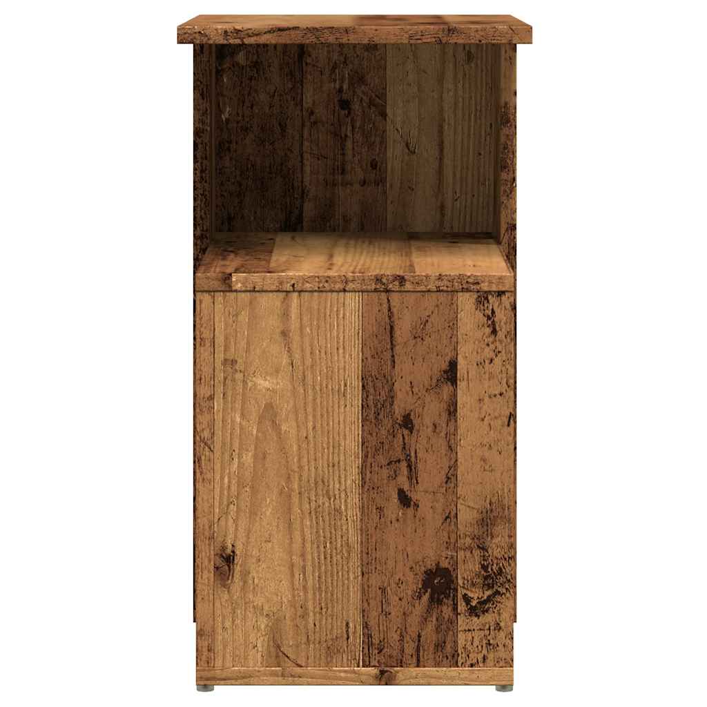 vidaXL Table d'appoint aspect bois recyclé 36x30x56 cm Bois d'ingénierie