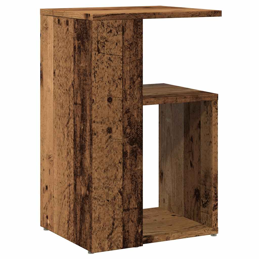 vidaXL Table d'appoint aspect bois recyclé 36x30x56 cm Bois d'ingénierie