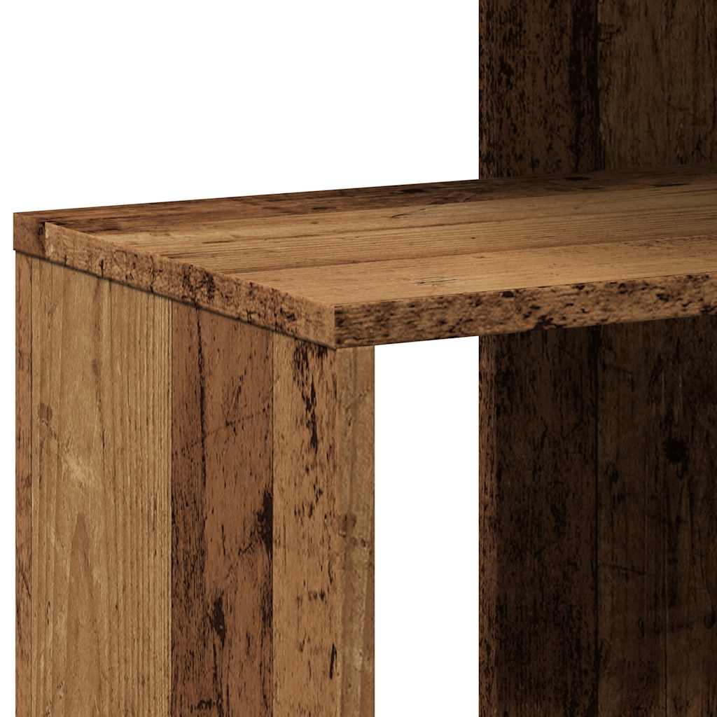 vidaXL Table d'appoint aspect bois recyclé 36x30x56 cm Bois d'ingénierie