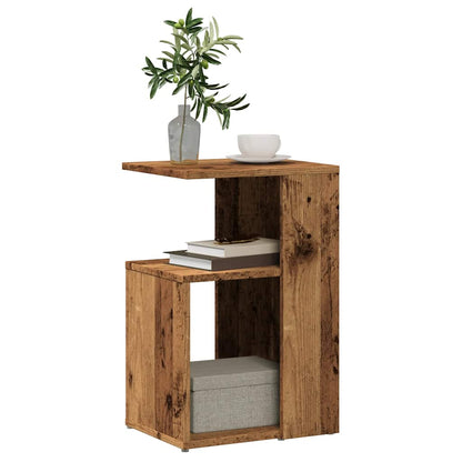 vidaXL Table d'appoint aspect bois recyclé 36x30x56 cm Bois d'ingénierie