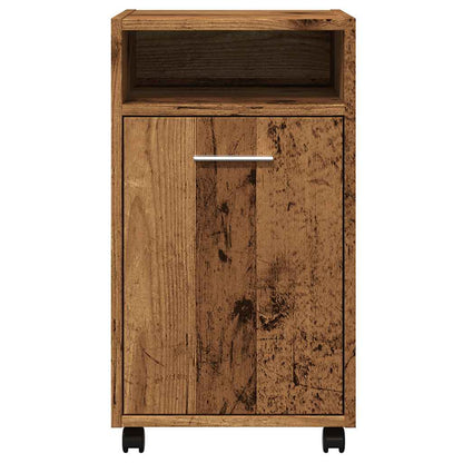 vidaXL Armoire à roulettes aspect bois de récupération 33x38x60 cm bois d'ingénierie