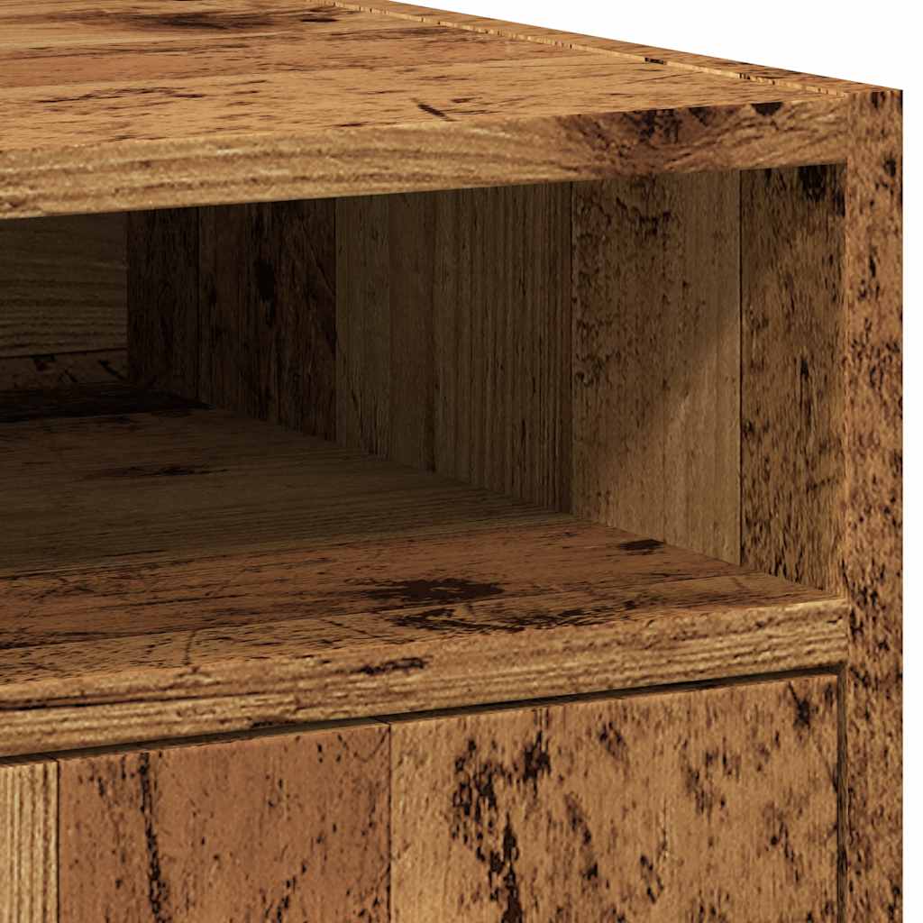 vidaXL Armoire à roulettes aspect bois de récupération 33x38x60 cm bois d'ingénierie