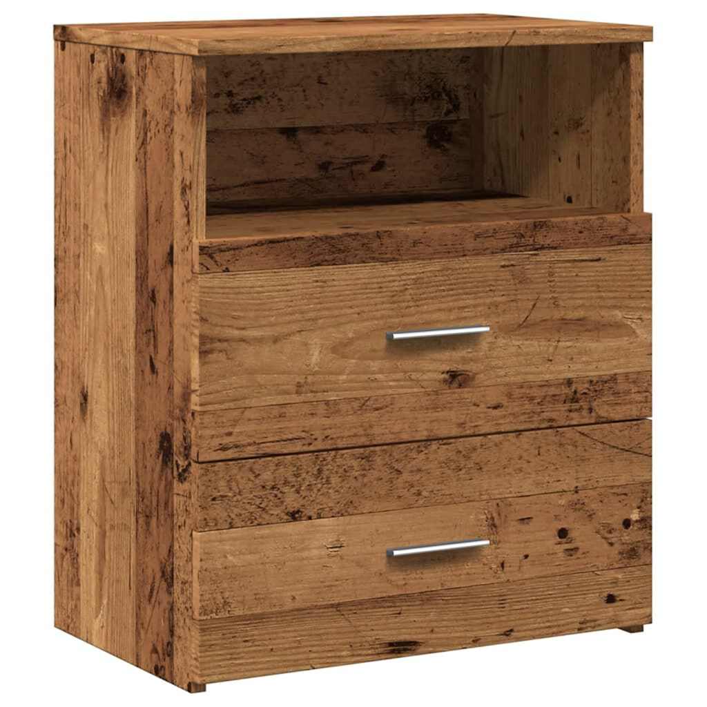 vidaXL Nachttisch Altholz-Optik 50x32x60 cm Holzwerkstoff