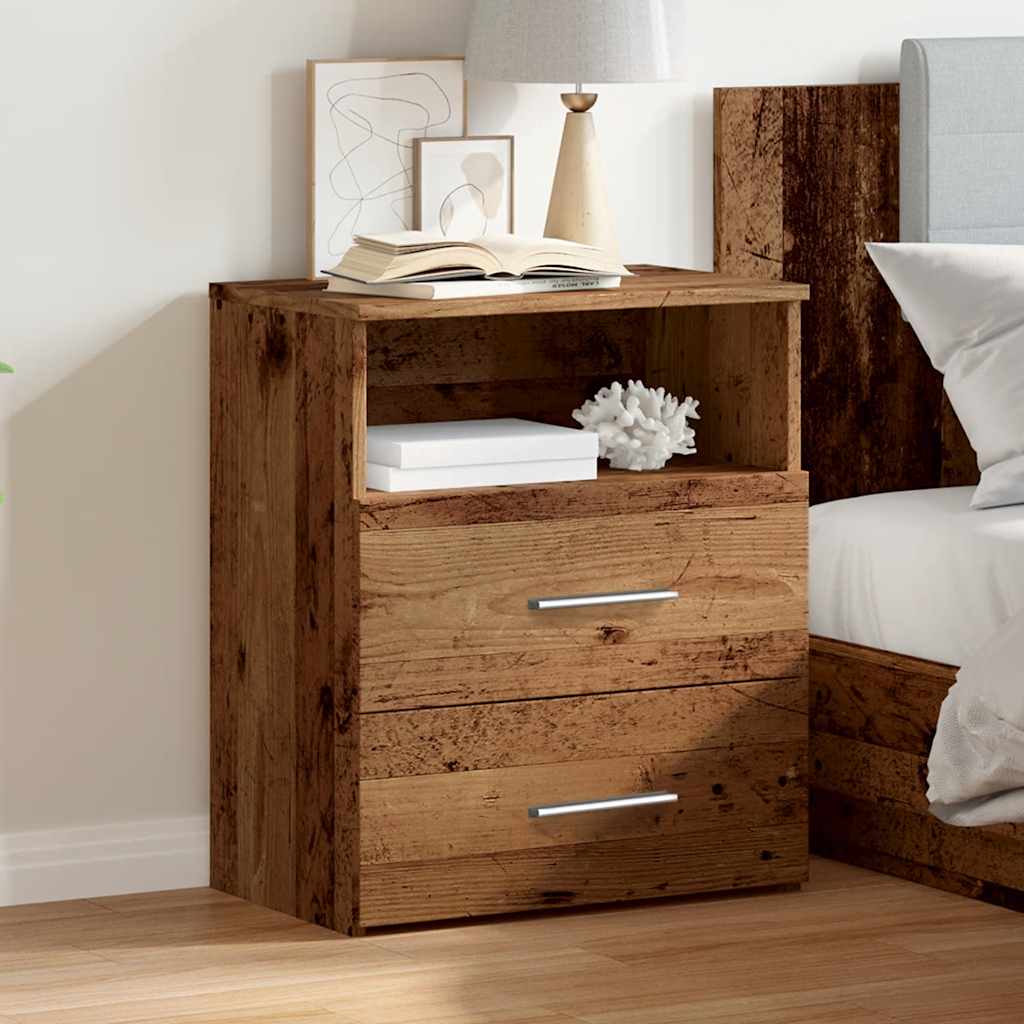 vidaXL Nachttisch Altholz-Optik 50x32x60 cm Holzwerkstoff