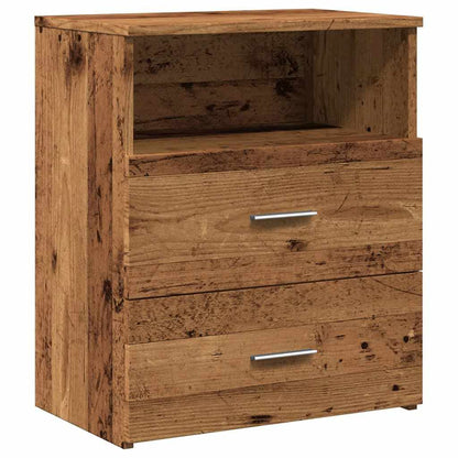 vidaXL Tables de chevet 2 pcs Aspect bois de récupération 50x32x60 cm Bois d'ingénierie