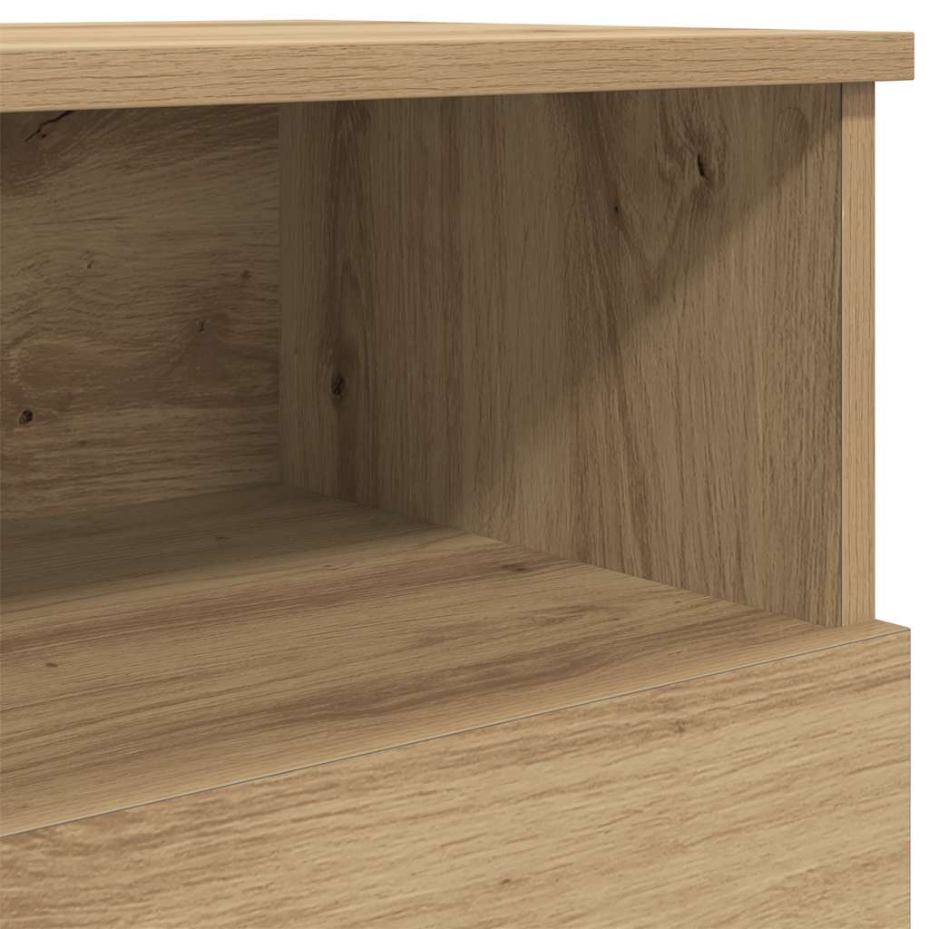 vidaXL Nachttisch Artisan-Eiche 50x32x60 cm Holzwerkstoff